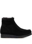 Сапоги Clarks Originals Wallabee Hi Suede, черный - фото