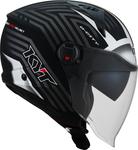 Шлем KYT d-city lucent jet, Black Matt/Silver - фото 2