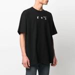 Футболка marker over tee 'black/white' Off-White, черный - фото 4