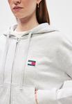 Толстовка Tommy Jeans ZIP THRU HOODIE, Ice Grey Heather/Light Grey - фото 8