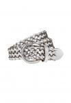 Ремень Tamaris Braided belt, Silver /Silver-Coloured - фото 3