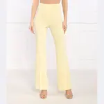 Расклешенные брюки Patrizia Pepe, желтый - фото
