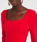 Платье миди из крепа Carolina Herrera, Herrera Red - фото 4