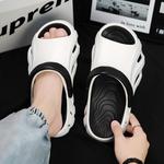 NMR Пляжные шлепанцы Men's Black Orange/White/Khaki Brown - фото 12