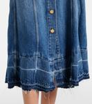 Джинсовое платье миди Ganni, Mid Blue Vintage - фото 6