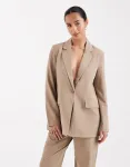 Бежевый сшитый блейзер свободного кроя Vero Moda Petite - фото