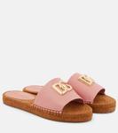 DG кожаные эспадрильи-слипоны Dolce&Gabbana, Rosa - фото