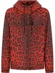 Куртка с капюшоном и леопардовым принтом DOLCE & GABBANA, красный - фото