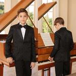 Детский костюм 2 pc jacquard slim fit однобортный для мальчиков 5-14 лет Cloudstyle, Blue - фото 3