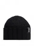 Шапка бини в рубчик PATOU, черный - фото