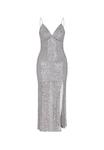 Faina Вечернее платье в серебристом цвете - фото