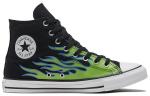 Кеды Converse Chuck Taylor All Star 'Black Green Flame' - фото 2