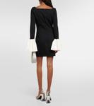 Мини-платье hawthorne с отделкой из тафты Staud, черный - фото 3