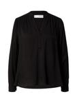 Блуза SELECTED SLFMADDI, черный - фото