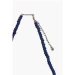 Металлическое ожерелье с бусинами из смолы Dsquared2, синий - фото 3