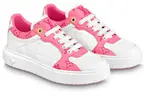 Кроссовки time out sneakers 'white and pink monogram' Louis Vuitton, белый - фото 2
