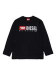 Diesel Kids футболка Tdrops, черный - фото
