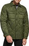 Мужская стеганая куртка Calvin Klein Diamond, Shacket Olive - фото