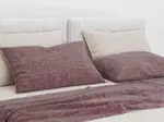 Постельное белье Lino 155 Wine Red HNL Living - фото 13