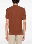 Рубашка-поло Tagliatore Paco с разрезом на шее, коричневый - фото 3