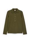 Топ ARKET WIDE, Khaki Green/Khaki - фото 5