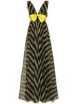 Gemy Maalouf полосатое платье без рукавов, желтый - фото