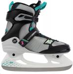 Женские коньки K2 Alexis Ice Pro, White/Gray/Teal - фото 2