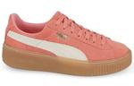 Кеды PUMA Suede Platform Pink/White, белый - фото 2