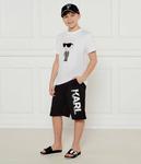 Шорты Regular fit Karl Lagerfeld Kids, черный - фото 2