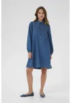 Джинсовое платье Culture, Dark Blue Wash - фото 2