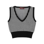 Топ без рукавов с V-образным вырезом MaxMara Studio, черный белый - фото 3