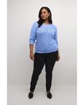Свитер KAFFE CURVE Lana, синий - фото 3