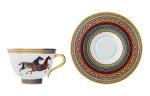 Oriental Steeds, практичные чашки с блюдцами №1 230мл HERMES - фото