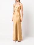 Voz шелковое платье макси без рукавов, золотой - фото 3