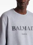 Толстовка с логотипом BALMAIN, серый - фото 5