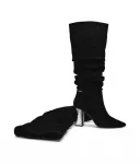 Кожаные ботинки с блочным каблуком Karl Lagerfeld, черный - фото 4