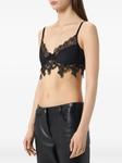 Blumarine топ с кружевом, черный - фото 3