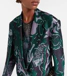 Принтованный блейзер Dries Van Noten, Dark Green - фото 4