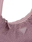 Мини-сумка Re-Edition 2000 с кристаллами Prada, розовый - фото 6