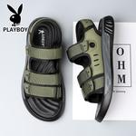 Пляжные сандалии Playboy, армейский зеленый - фото 4