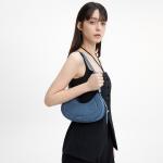 CHARLES&KEITH Джинсовая сумка через плечо, Dark Denim Blue - фото 7