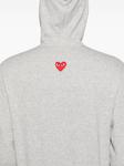 Comme Des Garçons Play худи с нашивкой, серый - фото 6