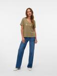 Футболка VERO MODA VMFADORA, Khaki - фото 5