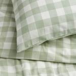 Пододеяльник и наволочка EKTANDVINGE IKEA, 150x200/50x80 см, серо-зеленый - фото 3