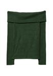 Джемпер Stradivarius OFF-THE-SHOULDER TOP, Dark Green - фото 6