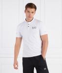 Поло EA7 Slim Fit, белый - фото 3
