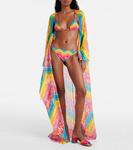 Хлопковый пляжный кардиган с логотипом Valentino, Multicolor - фото 2