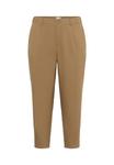 Брюки Kaffe Curve Trousers, Toasted Coconut/Light Brown - фото 5