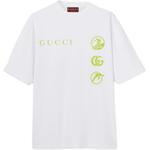 Футболка Printed Jersey GUCCI, белый - фото