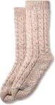 Носки UGG Womens Elowyn Cable Knit Fleece Lined, Cream Confetti - фото 2